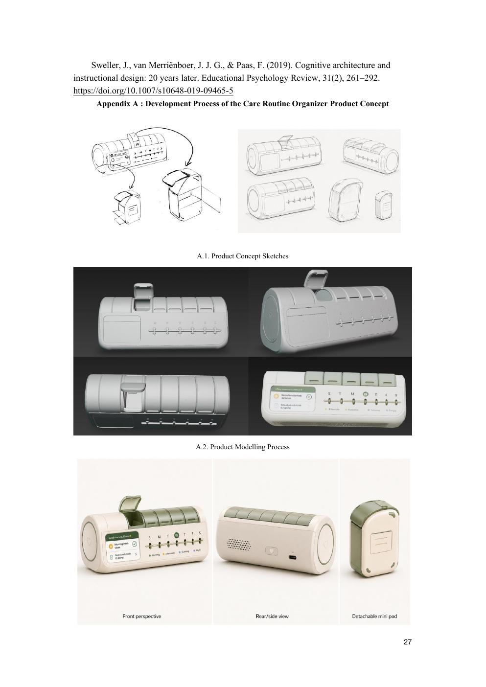 ElderCare product development, storyboard, and interface concepts