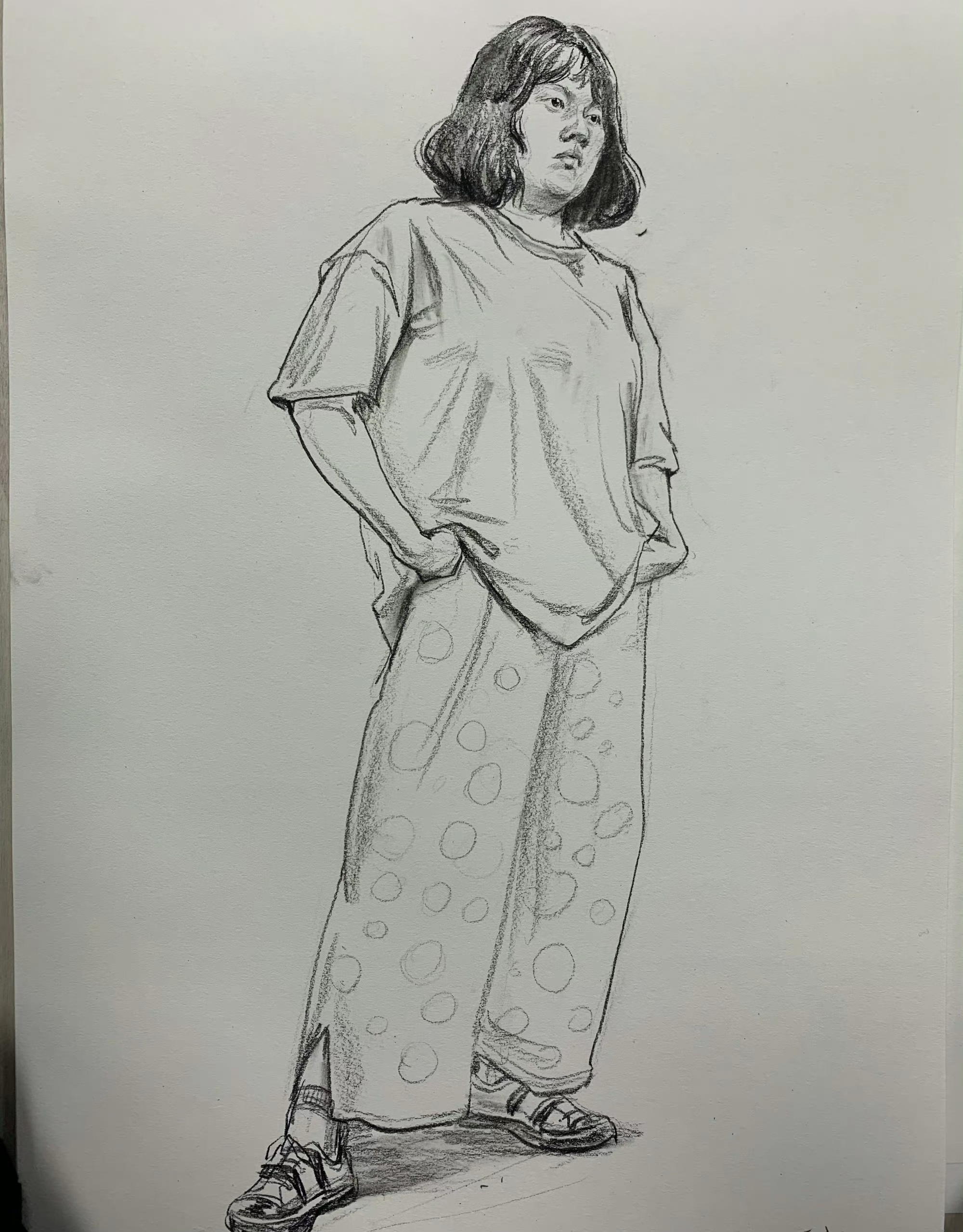 Standing figure drawing