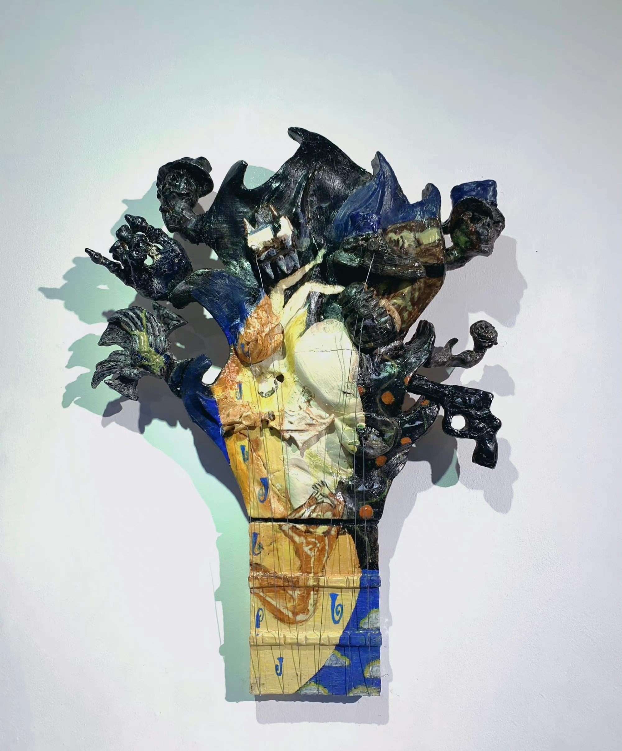 Mixed-media bouquet sculpture