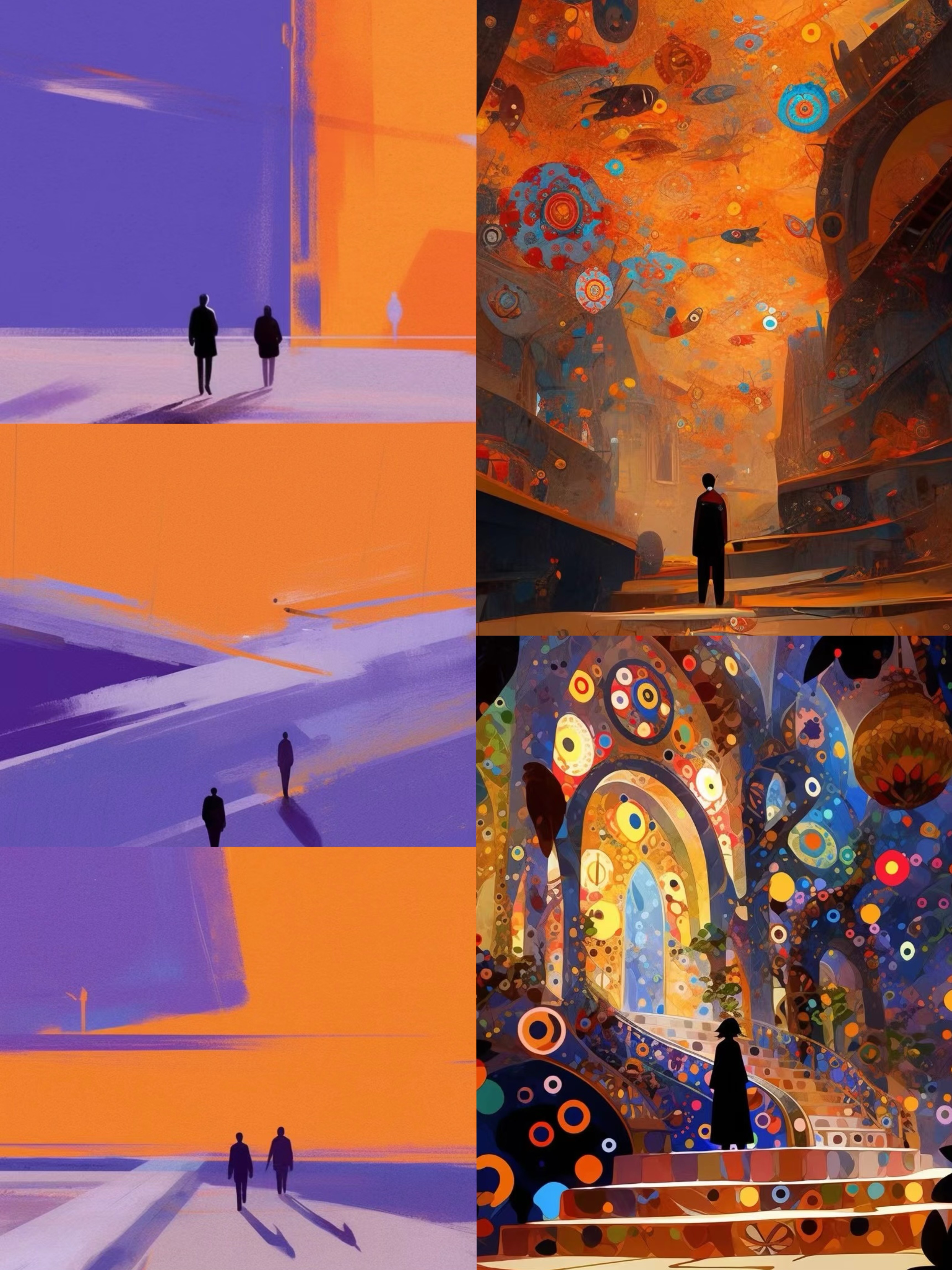 AI-assisted atmospheric visual collage