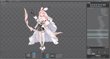 Elf archer rigged animation