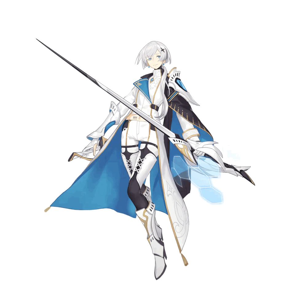 White knight character animation